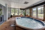 Have a soak in one of the two clubhouse hot tubs